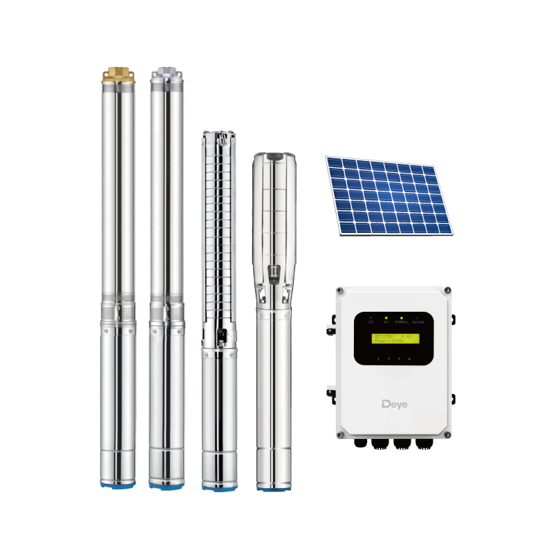 Solar Auto-switch AC/DC Controller (1100-3000W) Stainless Steel & Plastic Impeller Submersible Pumps